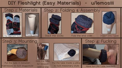 Here's a step-by-step guide to help you get started. . How to make a home made fleshlight
